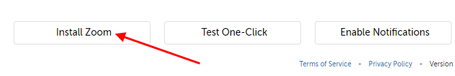 Install Zoom button